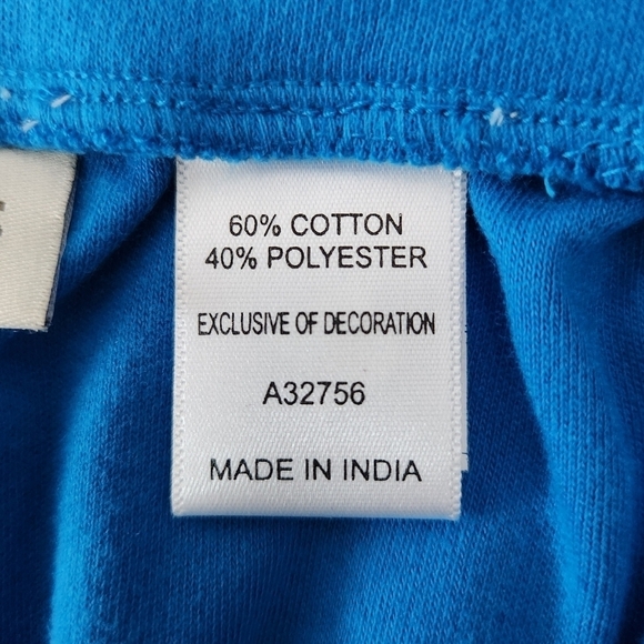 Appleseed's Boardwalk Knit Flounced Midi Skirt. Color: Seaport Blue. Size Petite - Picture 6 of 8